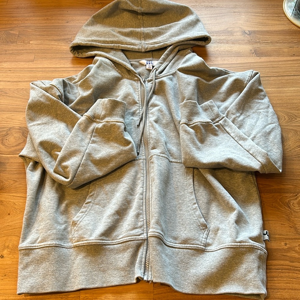 Joy Lab XL gray hoodie full zipper sweatshirt, GUC